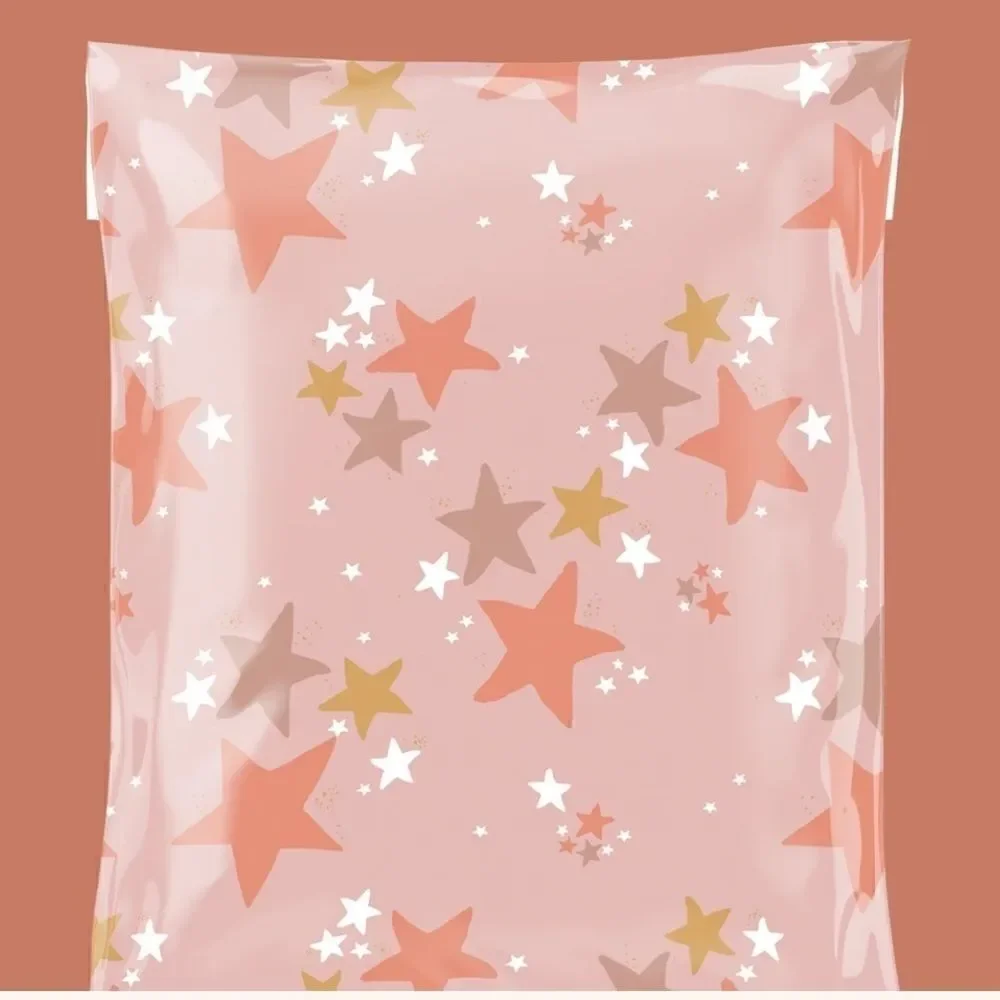 Poly Mailers MIX Boho Vibes 6x9 10x13 14x17 14.5x19 35pcs 35 stickers